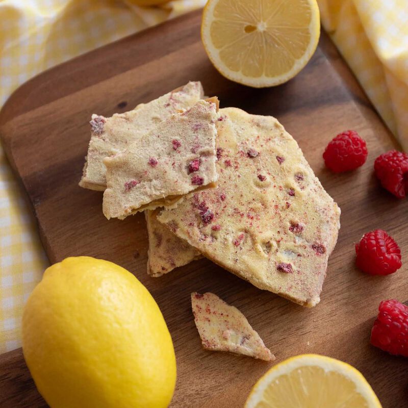 The Confectionist White Chocolate, Raspberry & Lemon Toffee Jar 200g image number 1