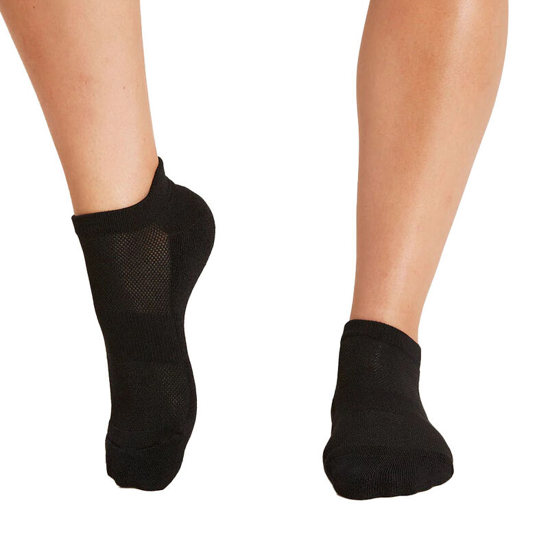 Boody Womens Sport Ankle Socks Black image number 0