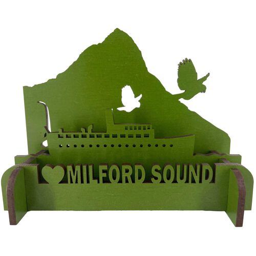 Abstract Designs A5 Flatpack Milford Sounds Scene Green