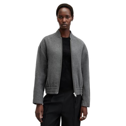 AllSaints Hackney Cropped Bomber Jacket