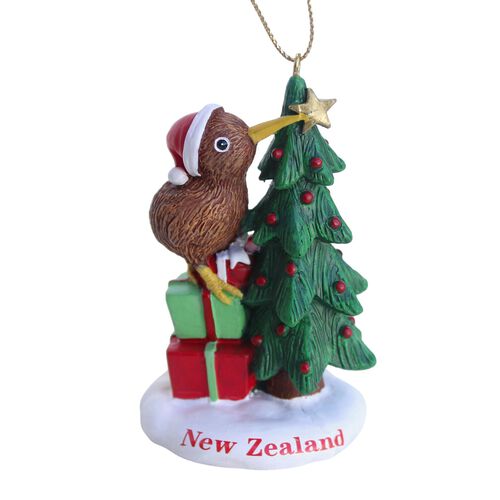 NZ Kiwi On Parcels With Tree 4 Inch