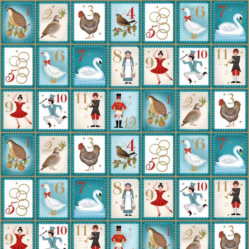 Museums & Galleries 12 Days Of Christmas Roll Wrap image number 1