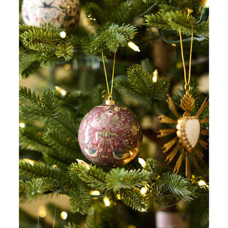 French Country Vintage Pattern Hanging Balls Mixed Colours (6PC) image number 1