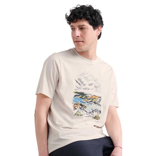 Seasalt Cornwall Midwatch T-Shirt Broughton Bay Chalk