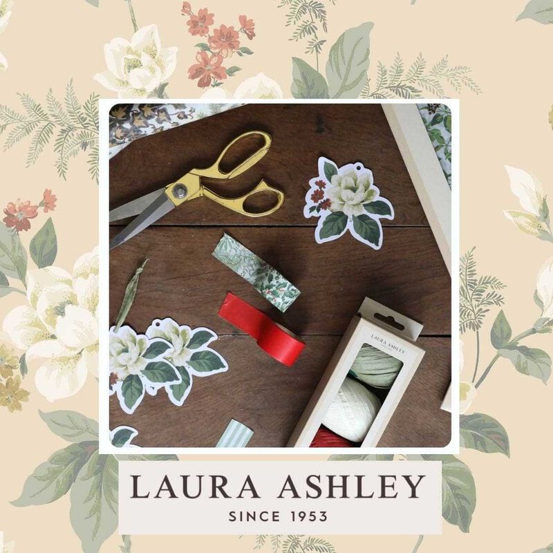 Laura Ashley Red Festive Botanicals Roll Wrap image number 1