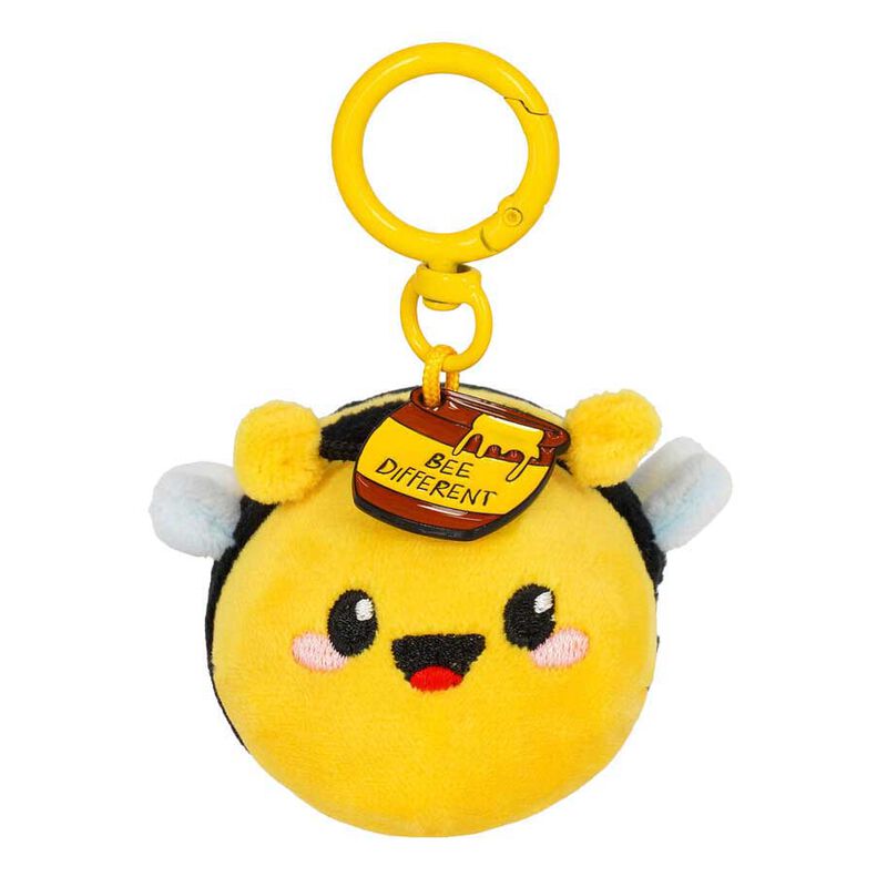 Legami Super Soft! Tiny Plush Key Ring - Bee image number 0