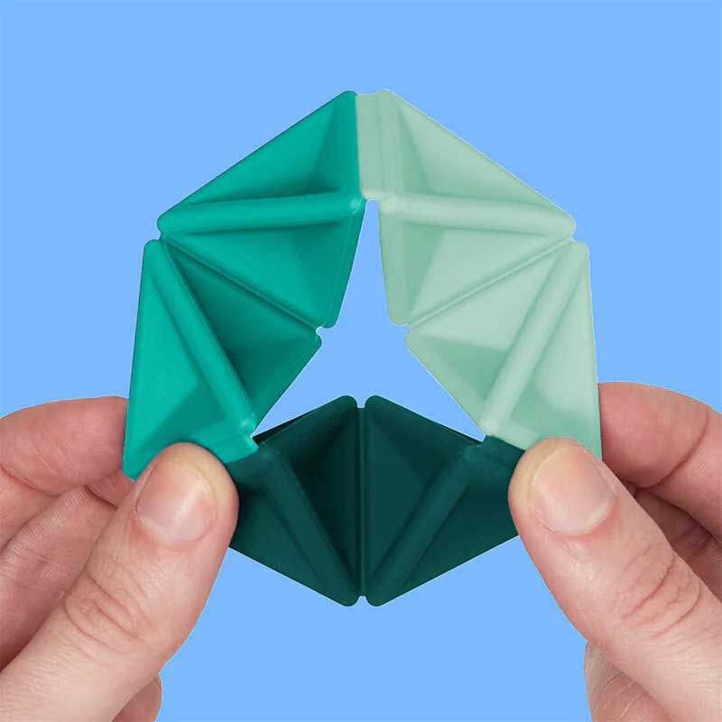 Speks Pivot Silicone Flexagon - Teal image number 1