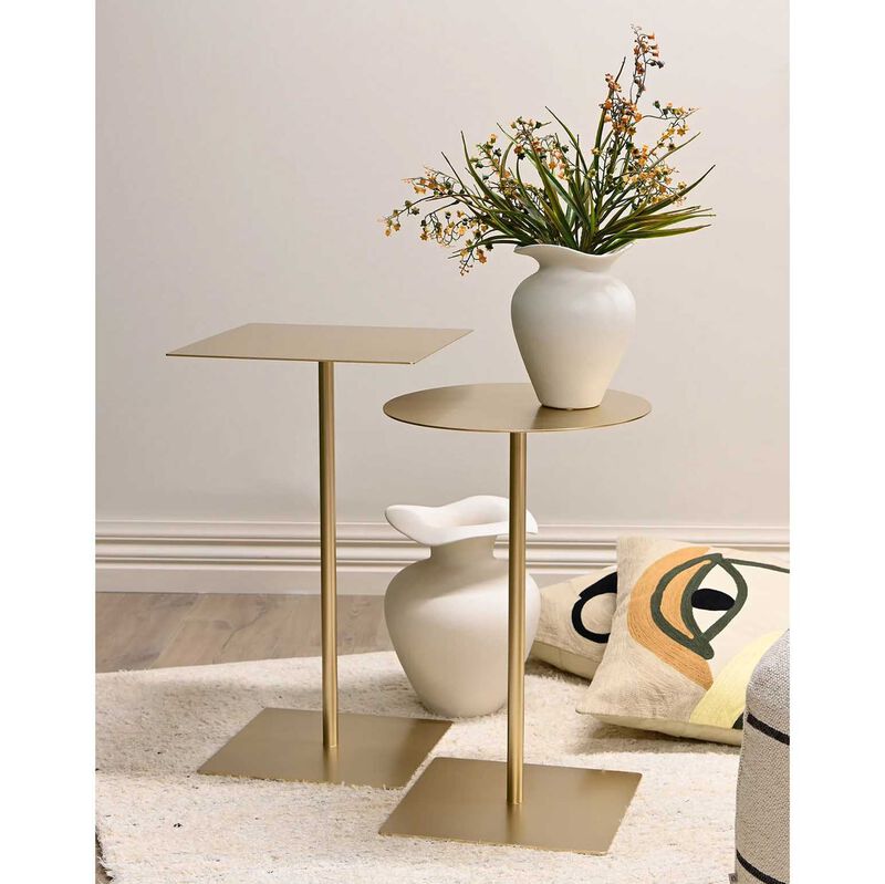 Studio Regent Round Side Table - Gold image number 1