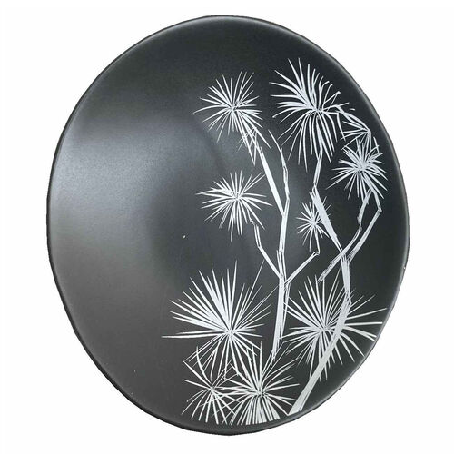 Jo Luping Ti Kouka White On Black 10cm Porcelain Bowl