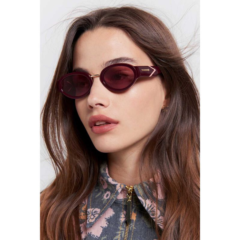 Karen Walker All Out OxbloodSunglasses image number 1
