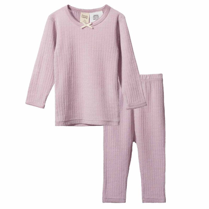 Nature Baby Mer Ess 2Pc Pyjamas Pointelle 1-2Y1-2Y image number 0