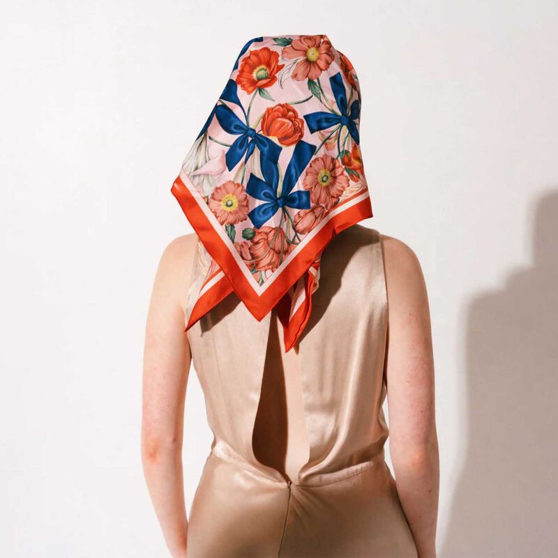 Artifact x Kelly Thompson Generations Square Silk Scarf image number 1