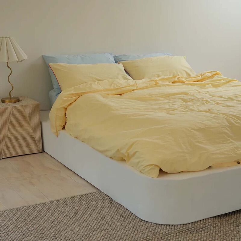 Home Lab 100% Stonewashed Cotton Duvet Set image number 3