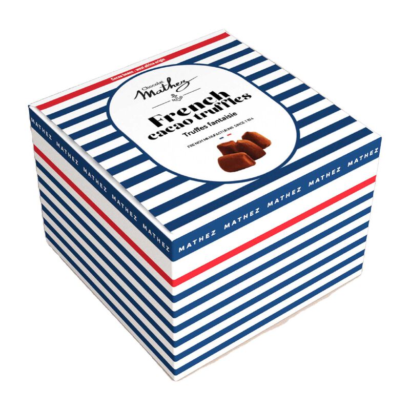 Mathez Navy Box With Plain Truffles 100g image number 0