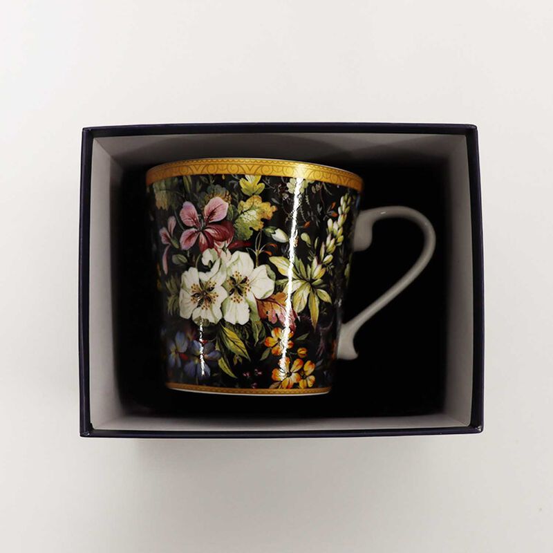 Dyme Bone China Conical Mug Single In Gift Box - Covent Garden Black image number 2
