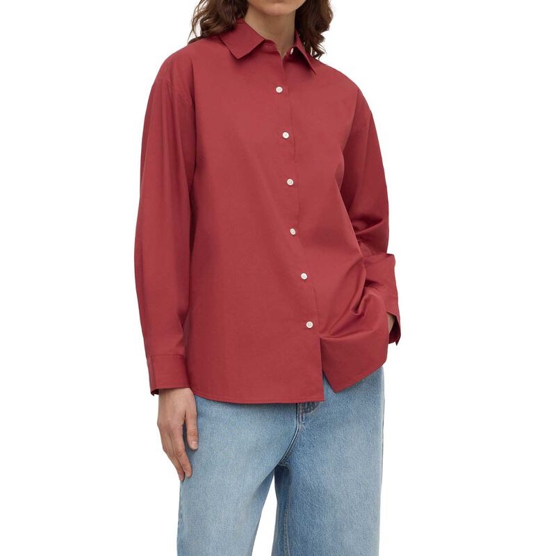 Assembly Label Micha Poplin L/S Shirt Raisin image number 0