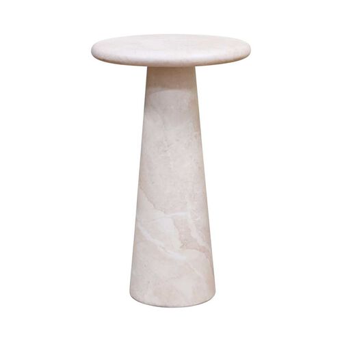Vista Martini Side Table - Travertine