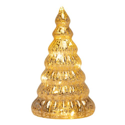 Stellar Haus Gold Ascending 17cm Glass Tree