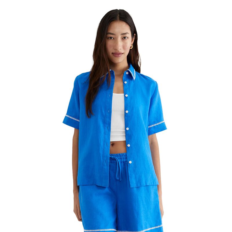Sportscraft Lulu Blanket Stitch Shirt image number 0