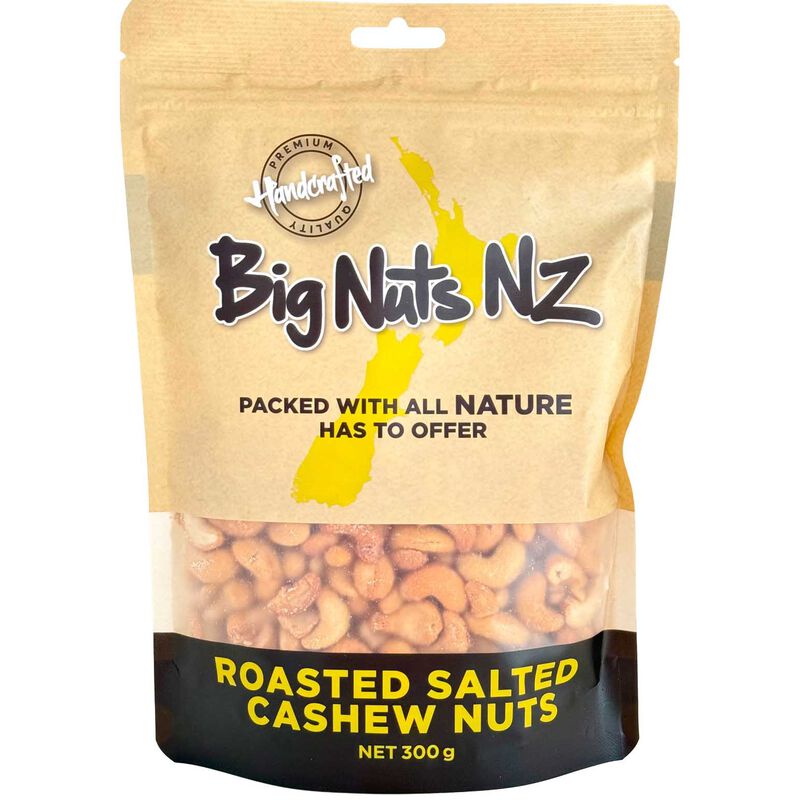 Big Nuts NZ Roasted Salted Cashew Nuts 300g image number 0