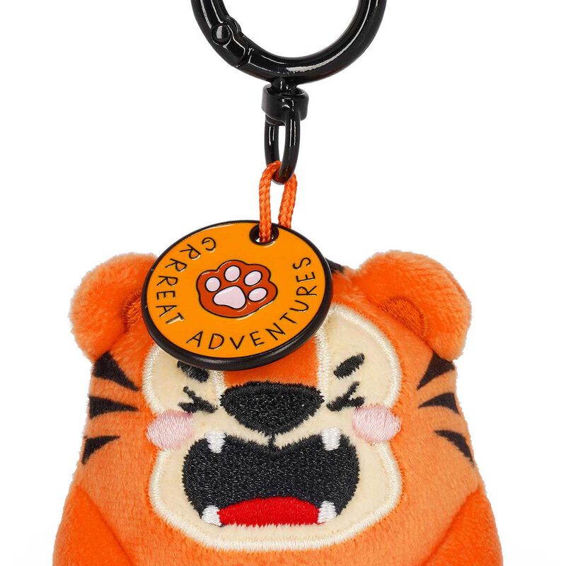Legami Super Soft! Tiny Plush Key Ring - Tiger image number 2