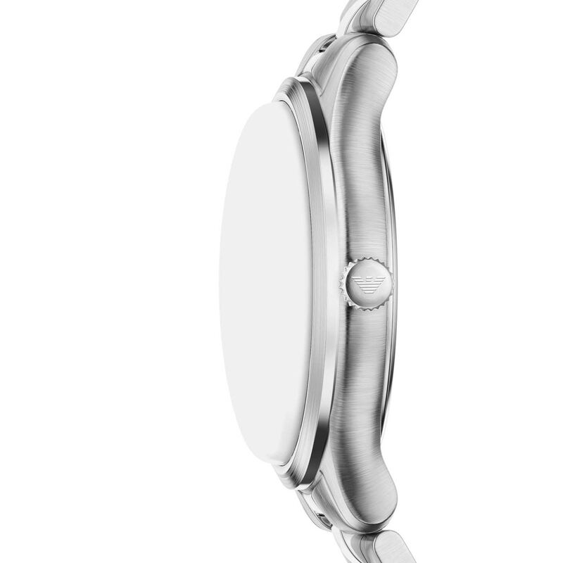Emporio Armani Three-Hand Date Stainless Steel Watch Set image number 2