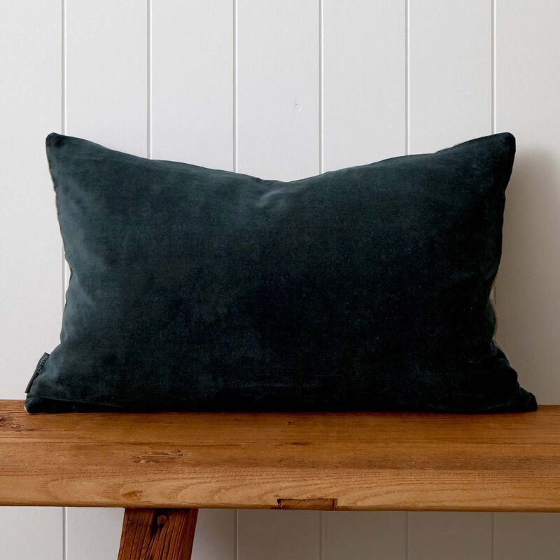 Wallace Cotton Bee Swarm Embroidered Rectangle Cushion Cover image number 1