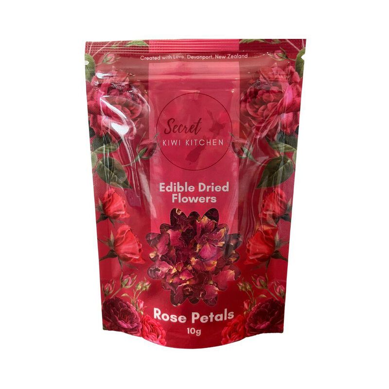 Secret Kiwi Kitchen Edible Rose Petals Pouch 10g image number 0