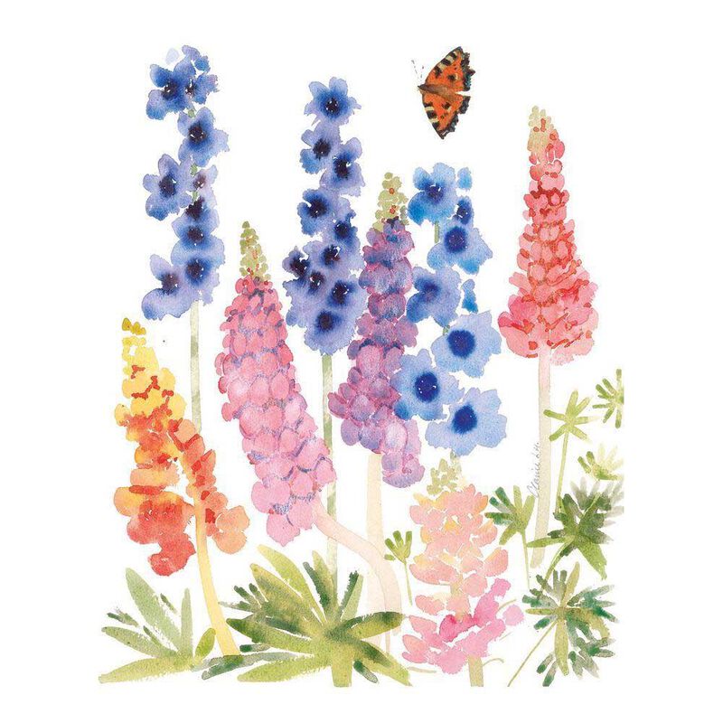Museums & Galleries Notecard Set Flower Studies 4 x 2 image number 1