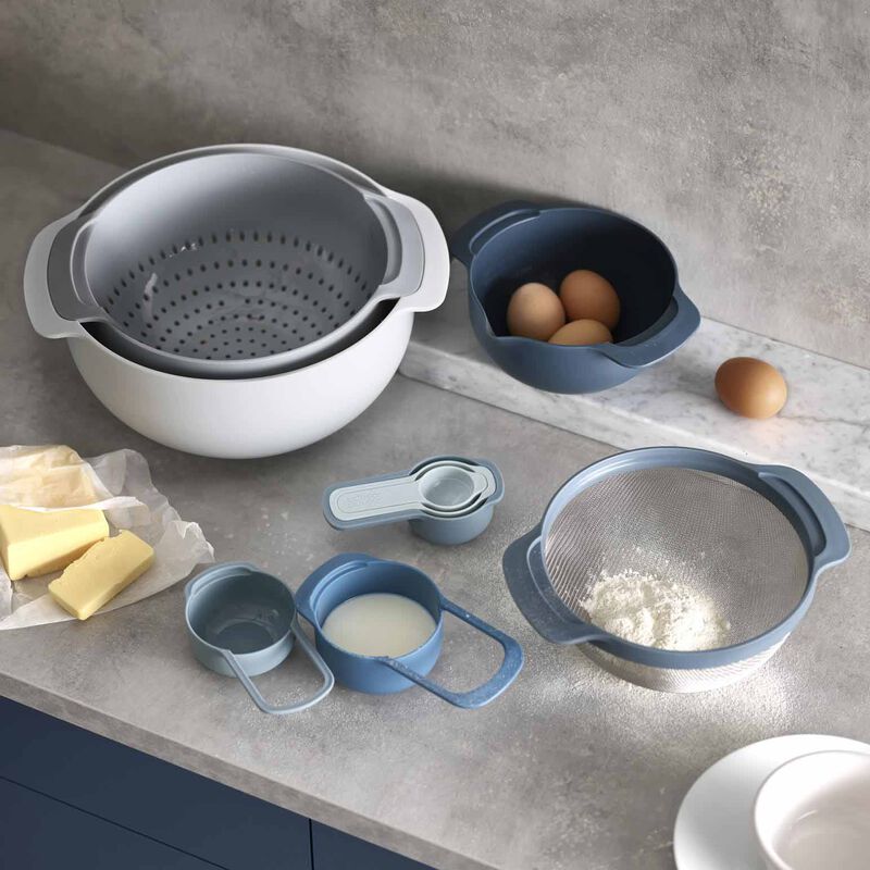 Joseph Joseph Editions Nest 9 Plus 9 Piece Food Preparation Set Sky image number 3