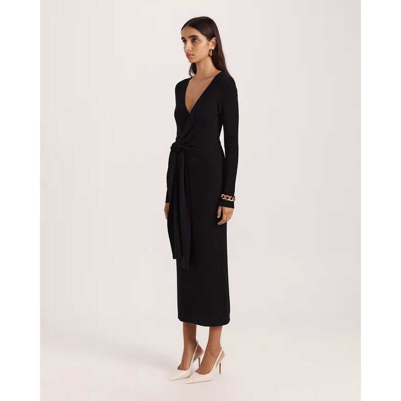 SABA Elle Wrap Knit Dress image number 6