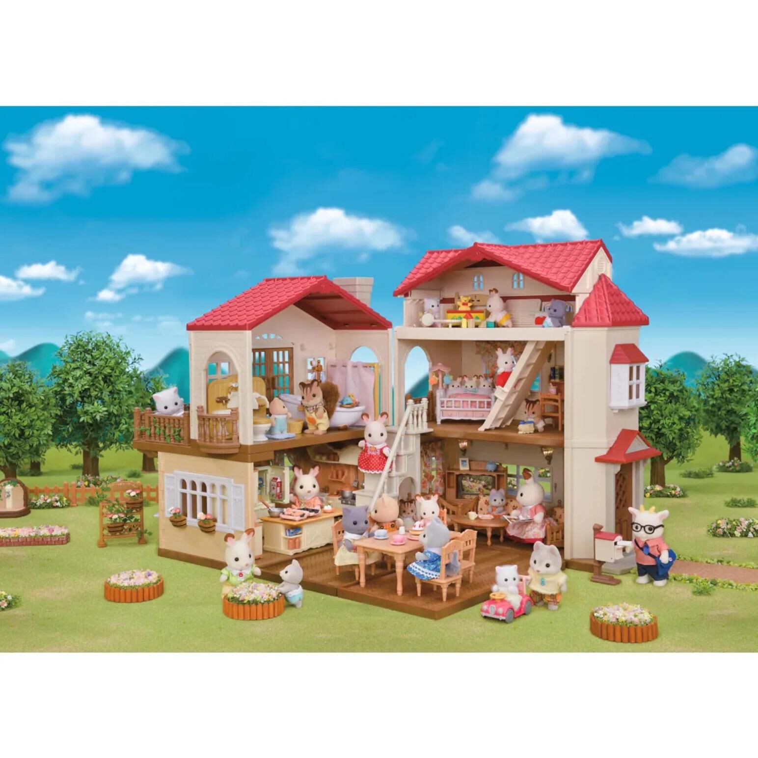 Sylvanian Families Red Roof Home with Secret Attic Ballantynes Department Store