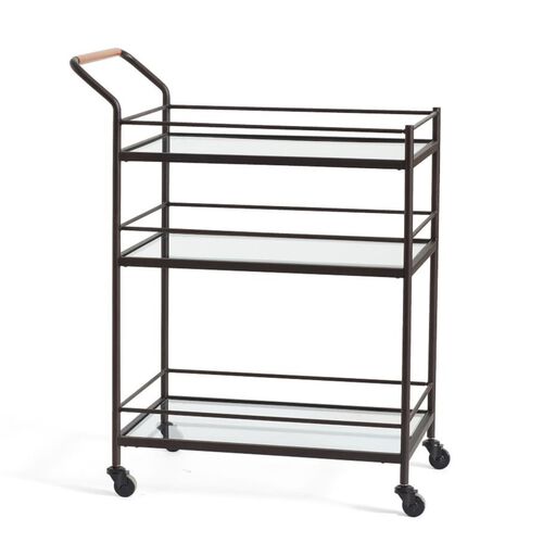 Pottery Barn Hugo Bar Cart Bronze