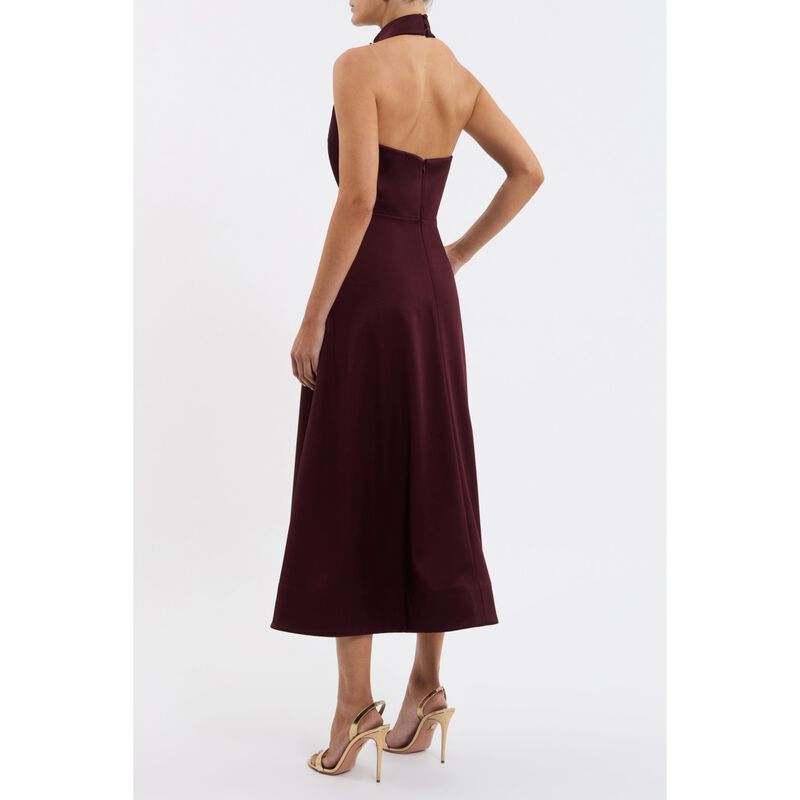 Rebecca Vallance Merlot Halter Midi image number 1