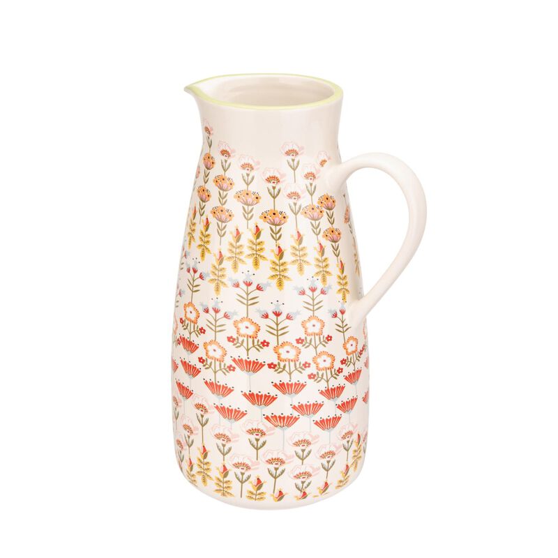 Cath Kidston Painted Table Ceramic Pitcher Jug 1.7L image number 1