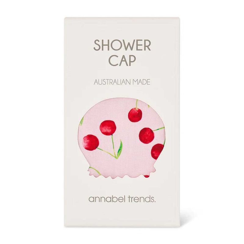 Annabel Trends Cotton Shower Cap - Cherrylicious image number 2