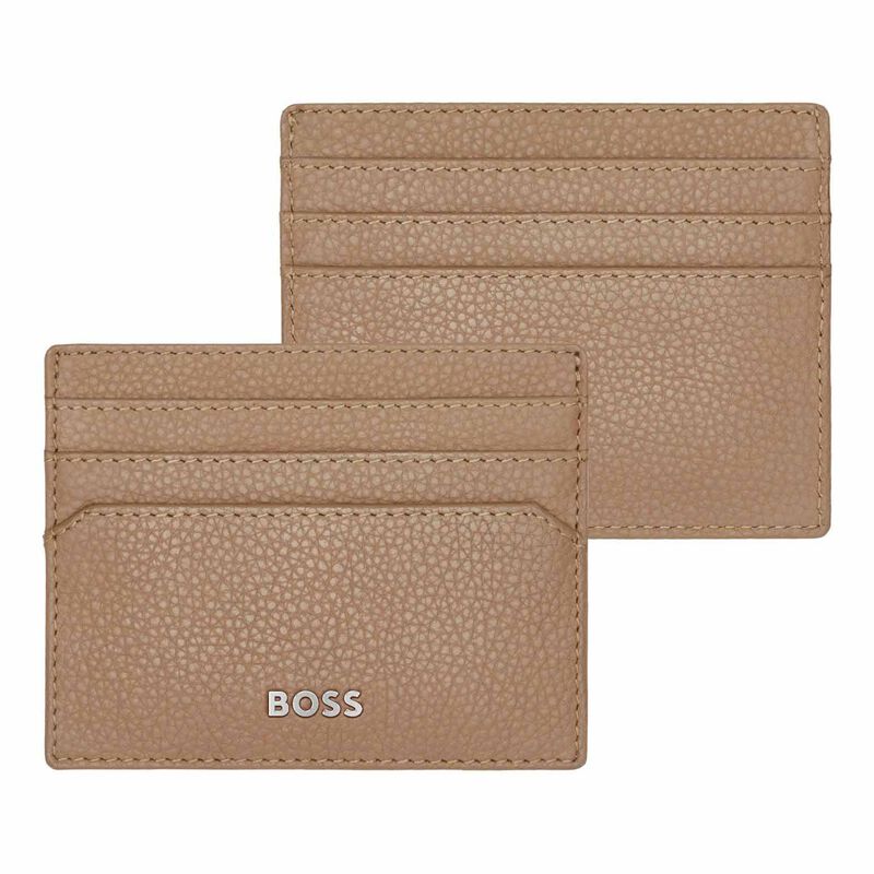 Hugo Boss Card Holder Classic Grained Camel image number 3