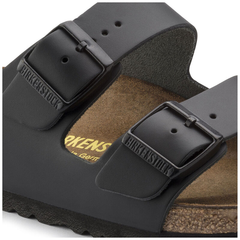 Birkenstock Arizona Smooth Leather Black Regular Width Sandal image number 3