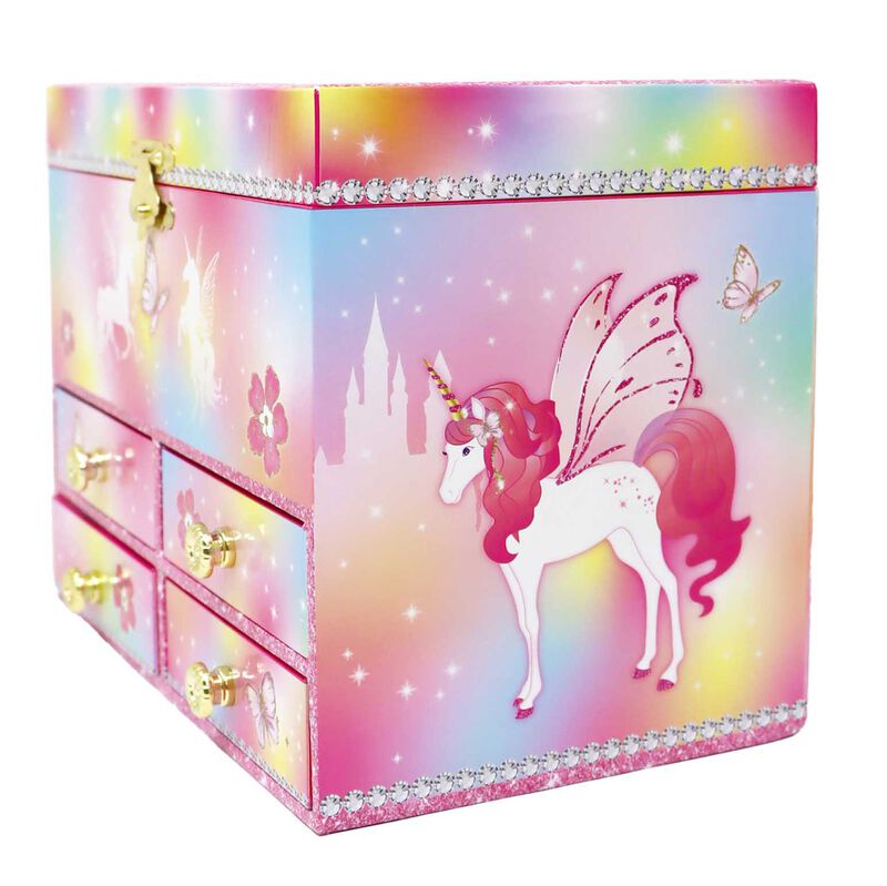 Pink Poppy Dreamland  Unicorn Medium Musical Jewellery Box image number 2