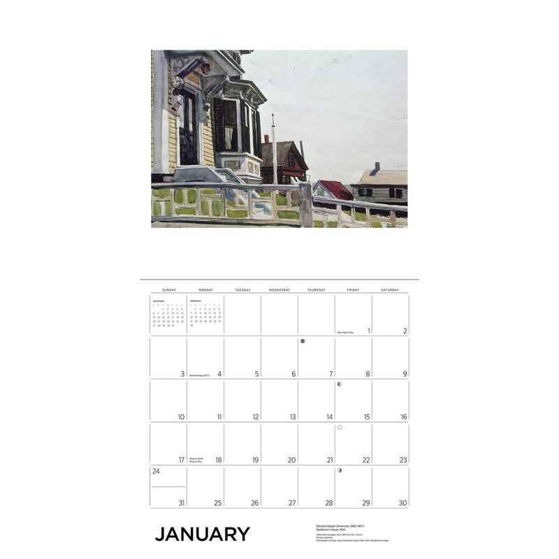 Pomegranate Edward Hopper Wall Calendar 2027 image number 1