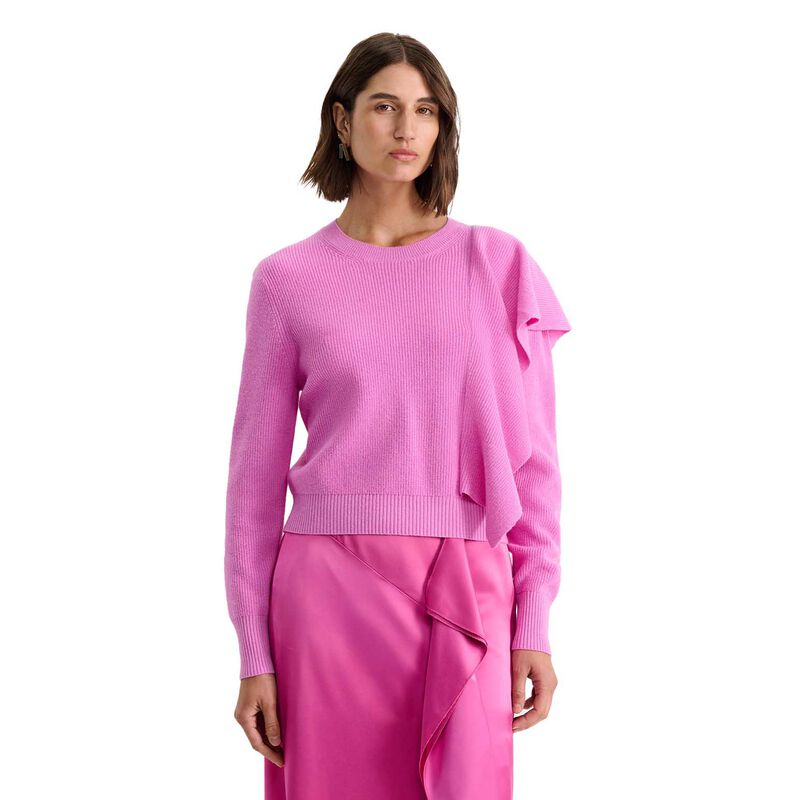 Sportscraft Pearl Ruffle Sweater image number 0