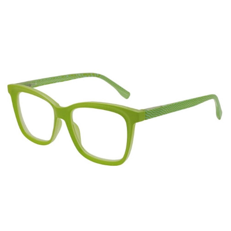 On the Nose Wavy Glasses - Lime image number 0