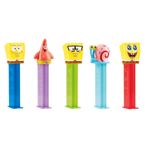 PEZ SpongeBob SquarePants Candy Dispenser Collection 17g - Assorted Styles