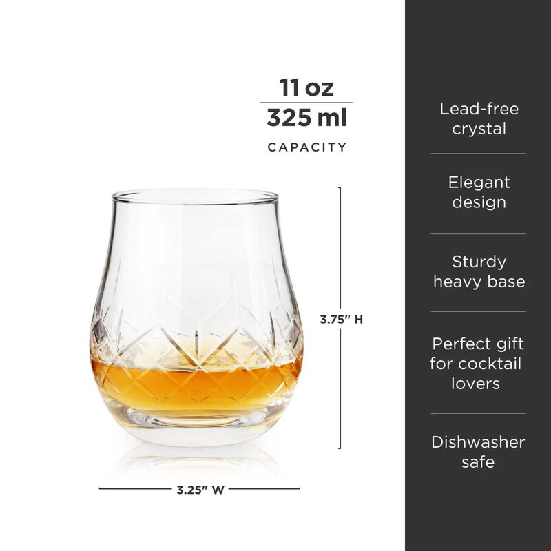 Admiral Heavyweight Bourbon Glasses By Viski&reg; image number 2