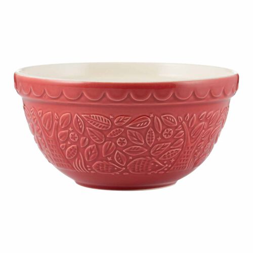 Mason Cash Mixing Bowl Hedgehog Burgundy 21cm