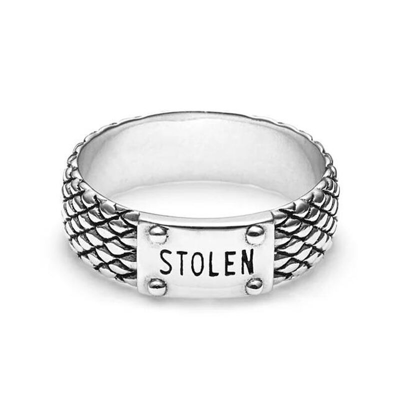 Stolen Girlfriends Club Snake Band Slim Ring image number 0