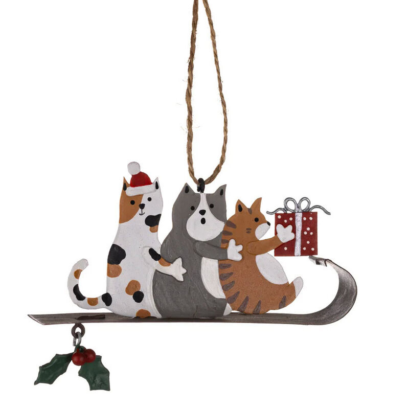 Shoeless Joe Three Cats On Sledge image number 0