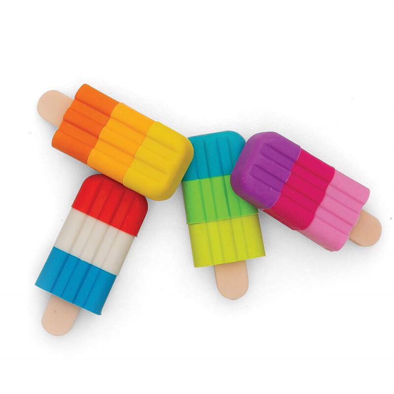 Ooly Icy Pops Scented Erasers Pack Of 4 image number 1