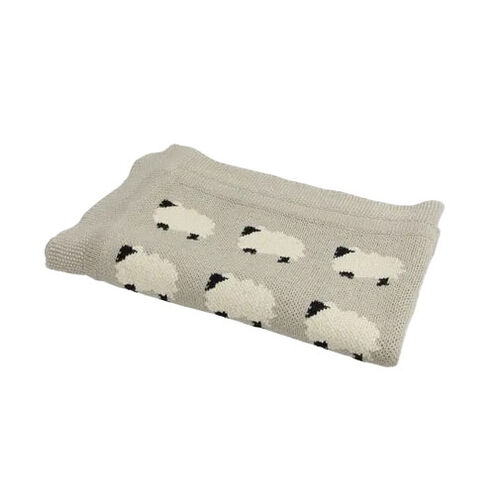 French Country Petite Counting Sheep Throw