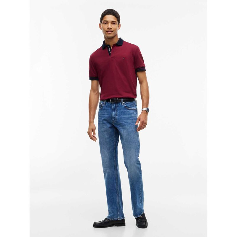 Tommy Hilfiger Regular Fit Interlock Contrast Polo Shirt image number 3